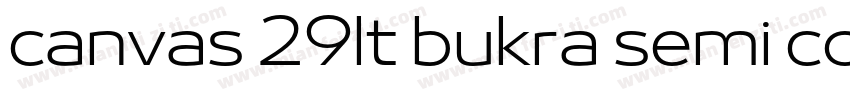 canvas 29lt bukra semi conden字体转换